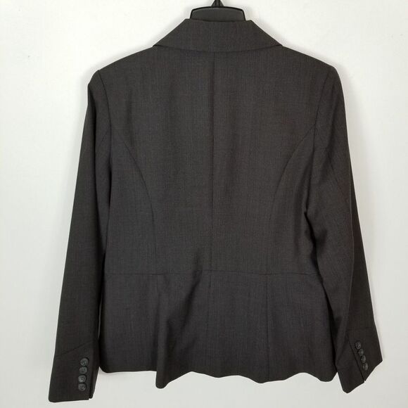 Pendleton Women 100% Virgin Wool Blazer Jacket Size 16 Button Up Gray Lined - Picture 2 of 6